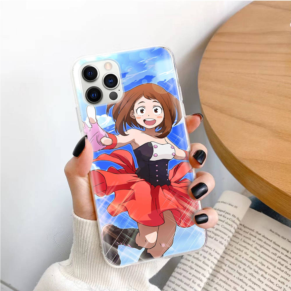 Transparent Case for Samsung A04 A14 A23 M33 M53 Realme 10 9 C35 C55 VIVO X80 Infinix Hot 30 Note 11 Tecno Spark 8P Pro W-49 My Hero Academia