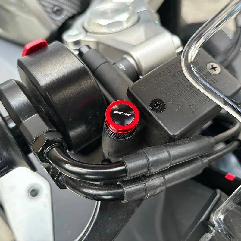 Motorcycle Accessories CNC Mirror Plug Hole Screw Cap Tire Valve Stem Caps Cover FOR HONDA PCX125 PCX150 PCX160 PCX 125 150 160