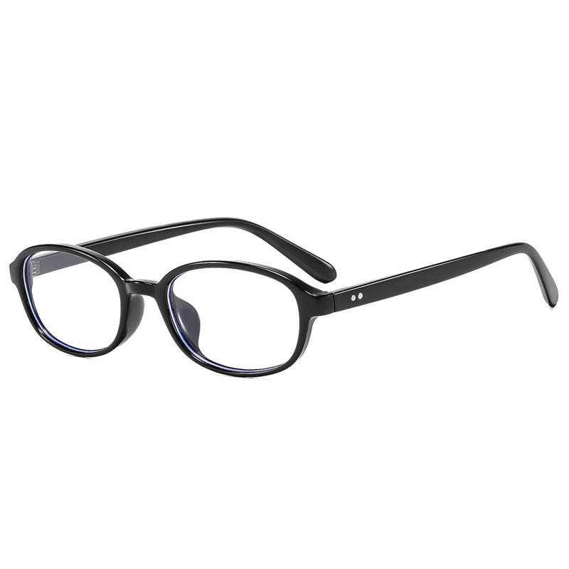 SO&EI Ins Popular Fashion Oval Sunglasses Women Vintage Rivets UV400 Men Punk Clear Lens Frame