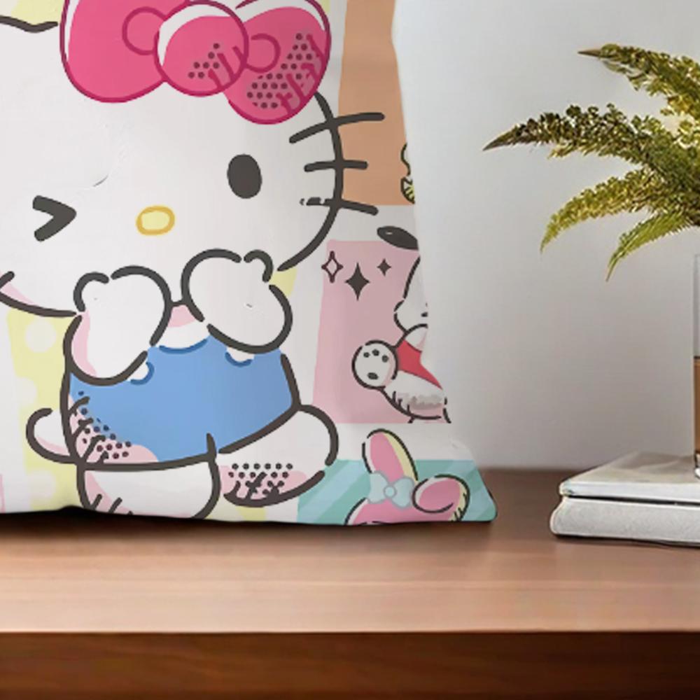 Hello K-Kitty Cute Cushion Cover For Pillow Printing Sofa Decoration Home Car Room Coffee Shop Office Nordic Simplicity