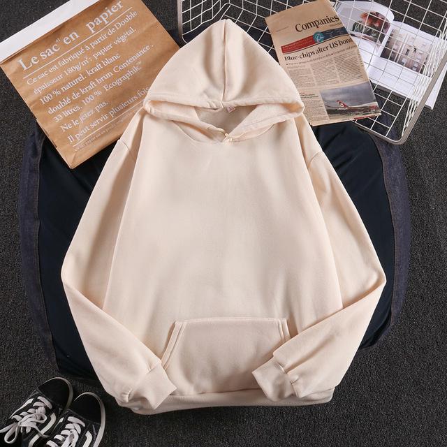 

Жіночий світшот-худі однотонний 2025 M бежевий