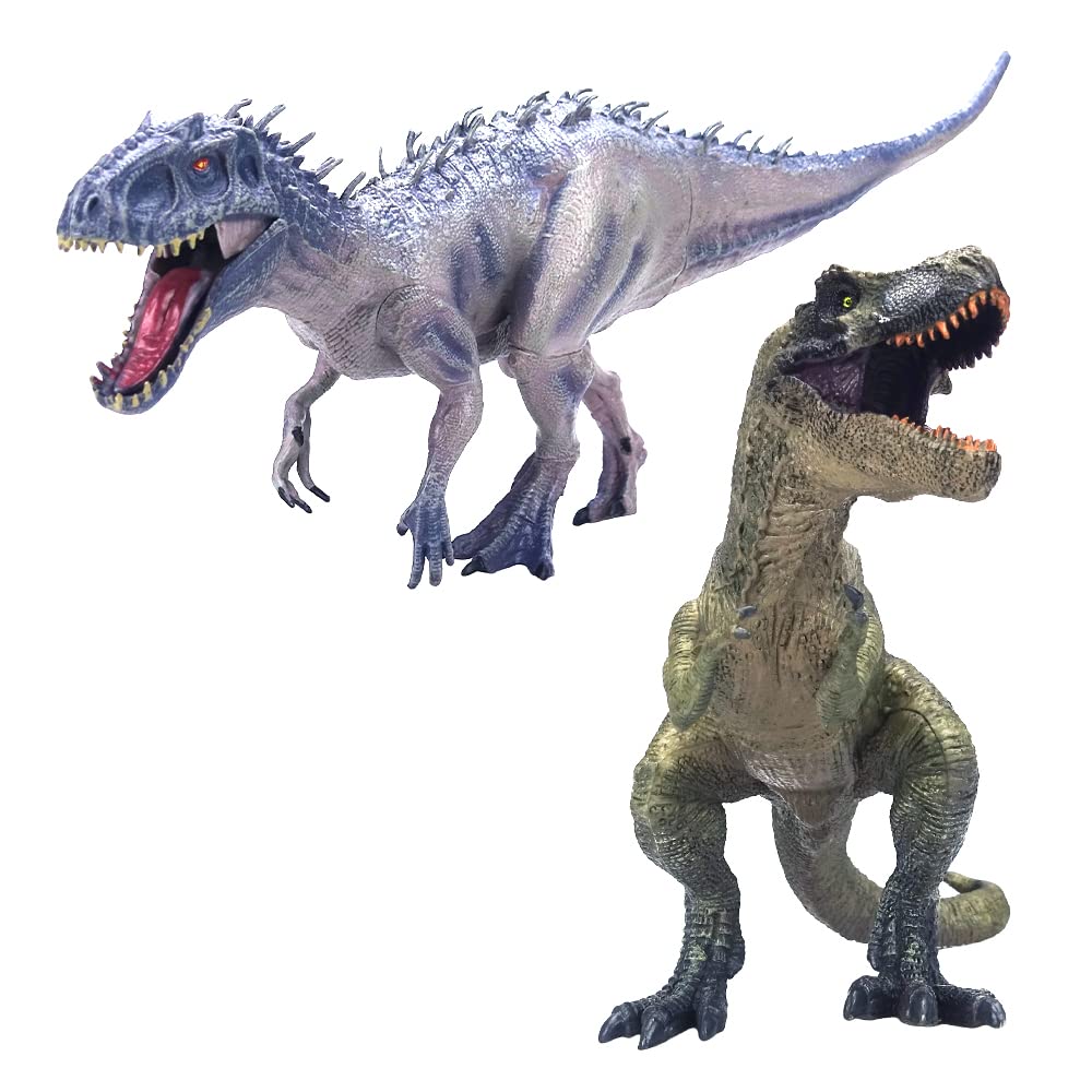 

Фигурка динозавра Тиранно Индоминус Рекс набор из 2 штук ПВХ материал детский рождественский подарок на день рождения