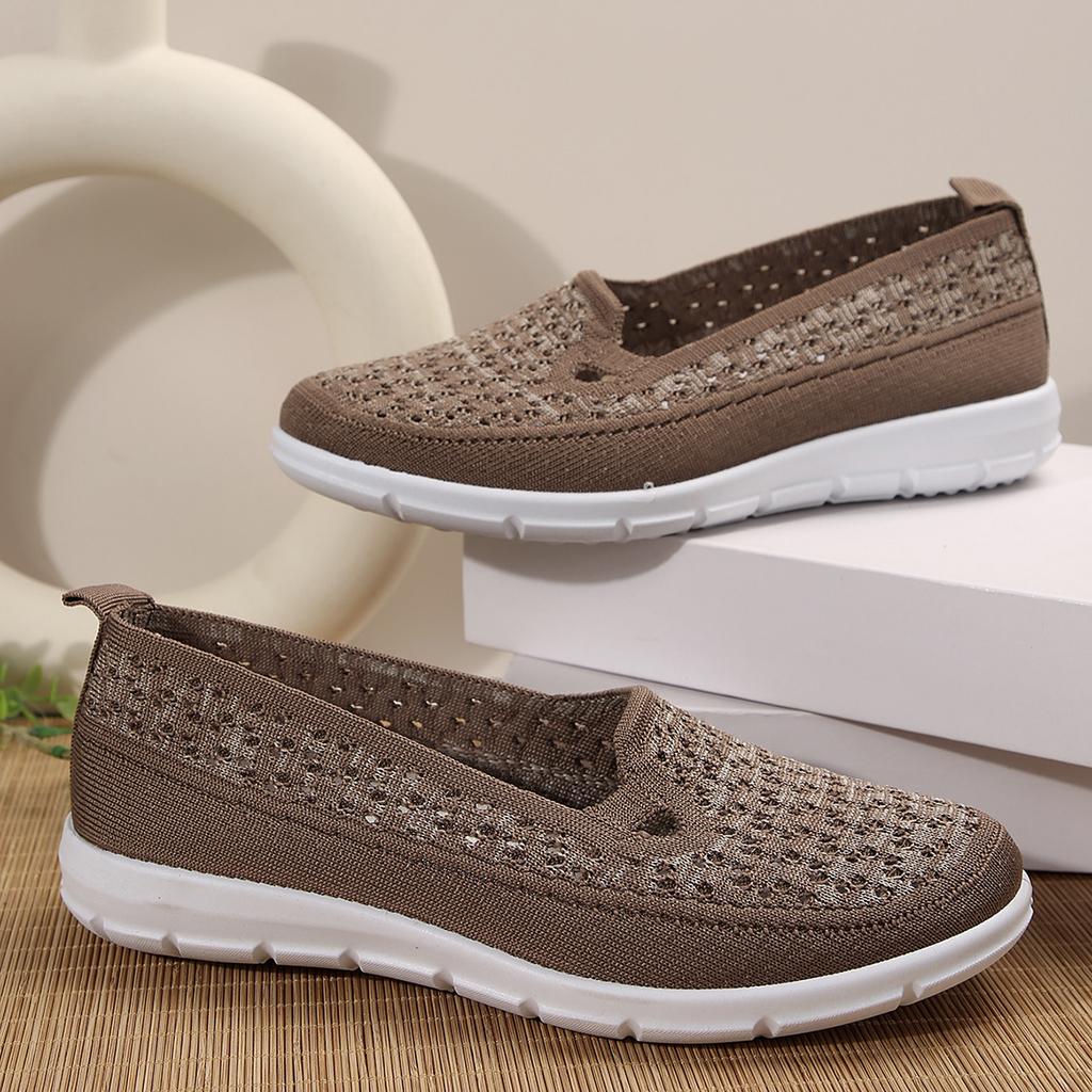 Summer 2025 New Breathable Soft-soled Flats Shoes Retro Women Shoes Fashion Round Head Women Shoes Fashion Shallow Flat Shoes