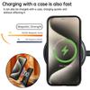 For iPhone 13 Pro Max Case Magnetic Kickstand PU Leather Coated PC+TPU Phone Cover