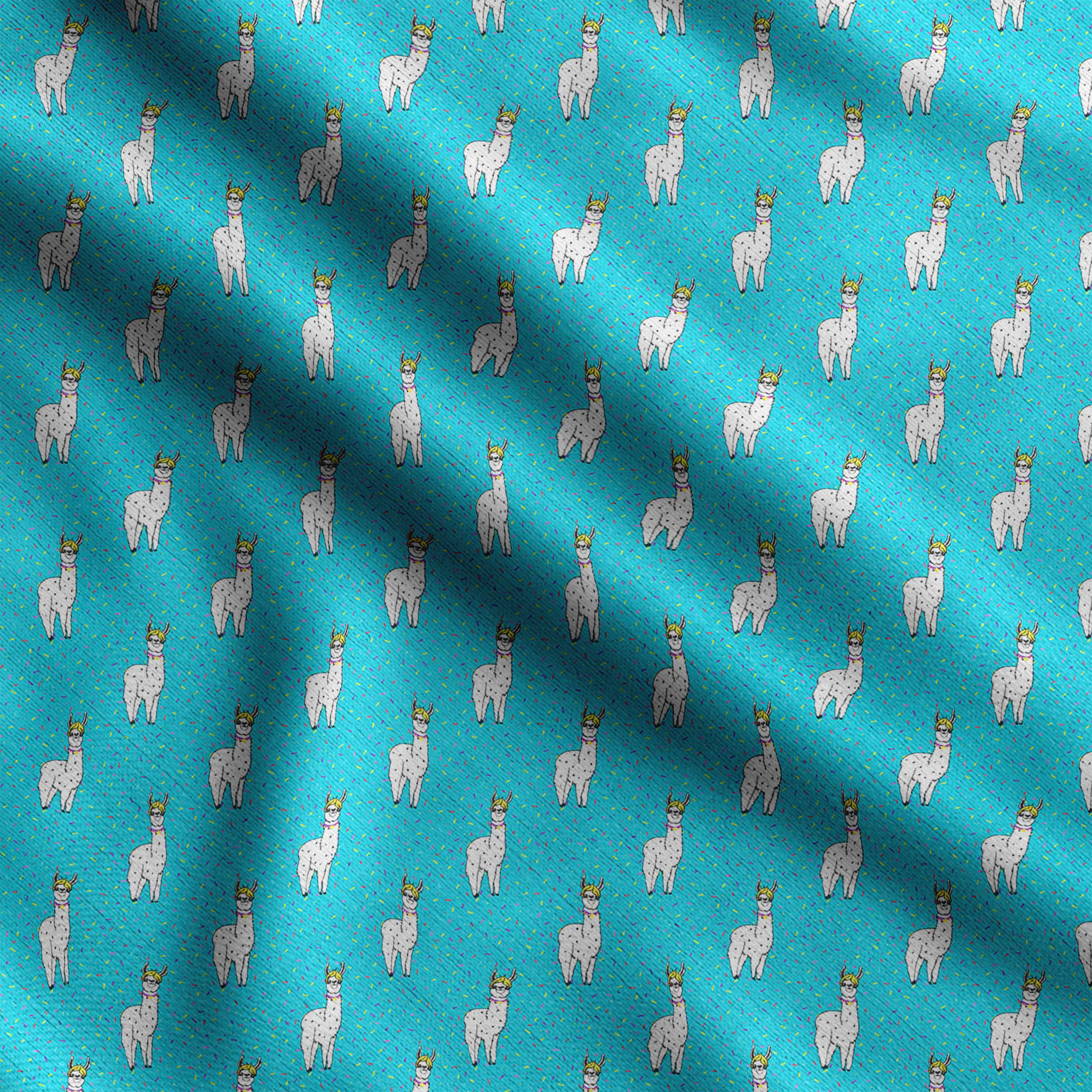 

Soimoi Llama Alpaca Print, бавовняний кембрік, стьобальна тканина, що продається у дворі, шириною 42 дюйми, бавовняна тканина середньої щільності, 42 Inch Wide - Cotton Cambric жовтий
