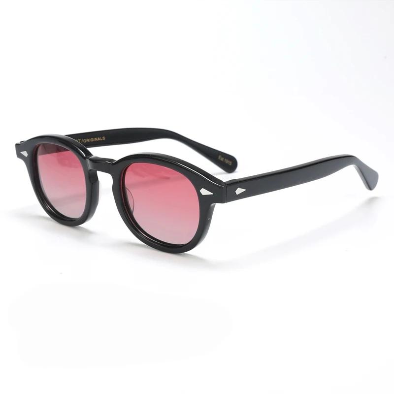 Johnny Depp Polarized Sunglasses Men Sun Glasses Woman Luxury Brand Vintage Acetate Frame Goggles