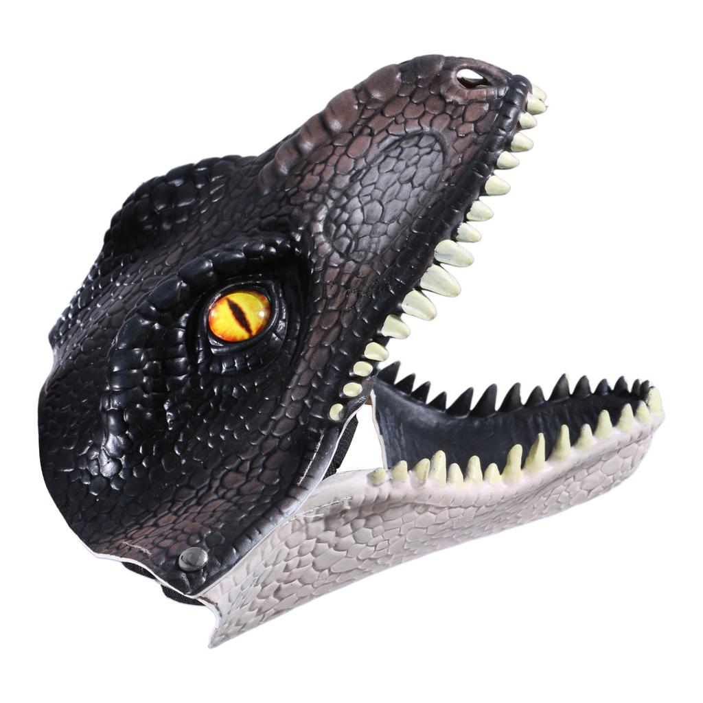 Cosplay Dinosaur Mask Realistic Tyrannosaurus Rex Masks with Moving Jaw for Party Halloween Gift for Jurassic Fans