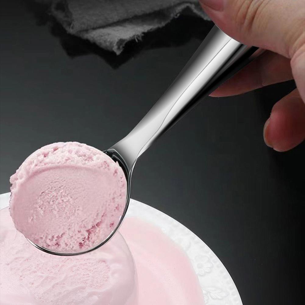 Pevný úchop Naběračka na zmrzlinu Naběračka na zmrzlinu Nerezavějící Bezešvý design Vysoce kvalitní Naběračka s dlouhou rukojetí Na těsto na sušenky