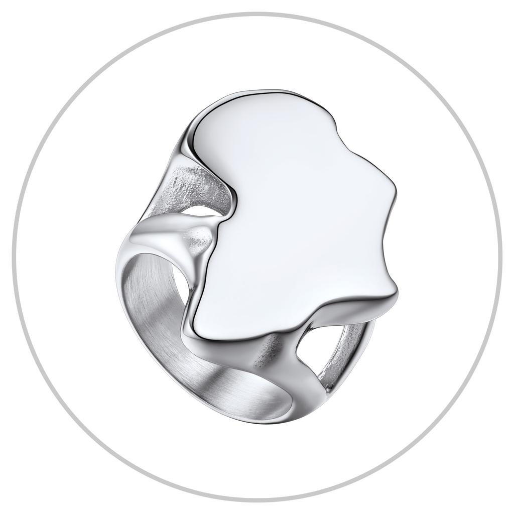 Nerezové Veľké Prstene s Mapou Afriky pre Muža Ženu Plné / Duté Signetové Prstene s Mapou Afrických Krajín Unisex Šperky Darček