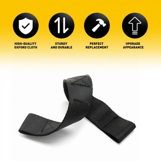 Pair Black Adjustable Door Limiting Straps For 1955-2006 Jeep Wrangler CJ/TJ/YJ