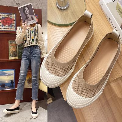 2024 Flachmündige Lässige Damenschuhe Slipper Runde Zehenpartie Damenfußbekleidung Loafer mit Fell Weiche Neue Slipper Sommer Mokassin r