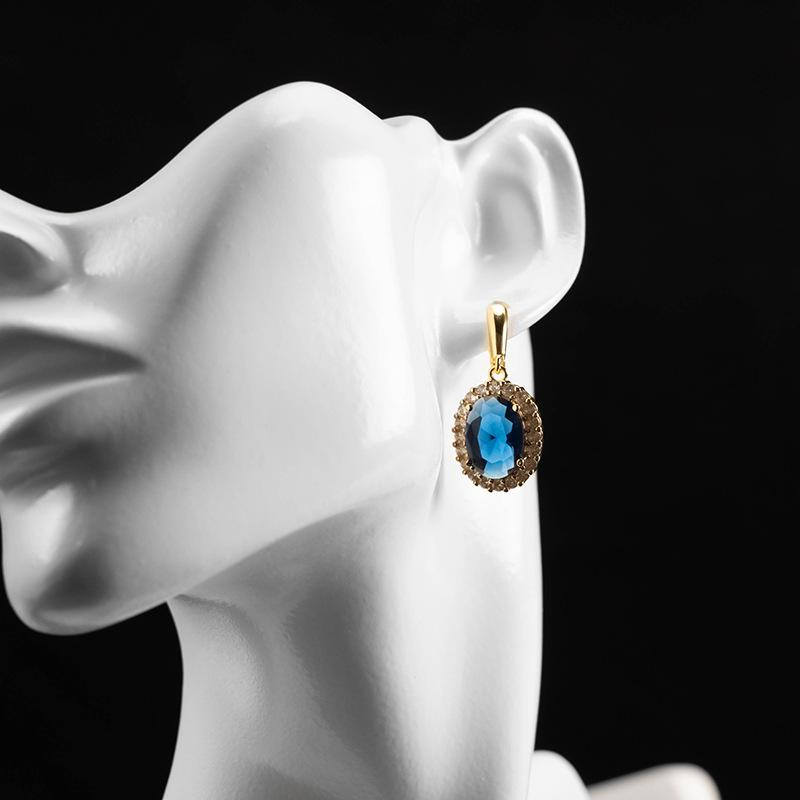 Schmuckset Halskette Ohrring Ring dreiteiliges Set hochwertiger Damenschmuck Mode Pulloverkette