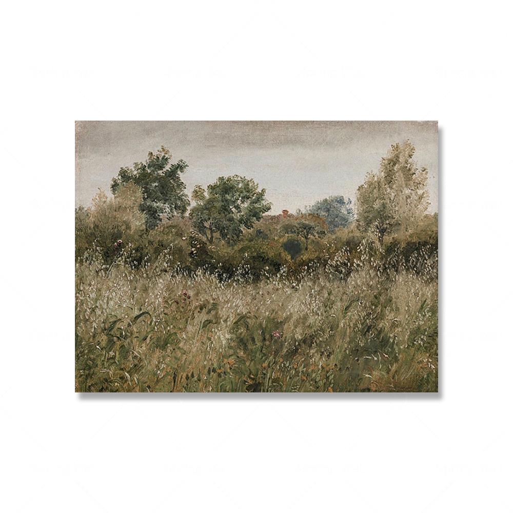 Vintage French Country Oil Painting On Canvas Poster Floral  European Art Prints Retro Botanical Gallery Wall Pictures Decor