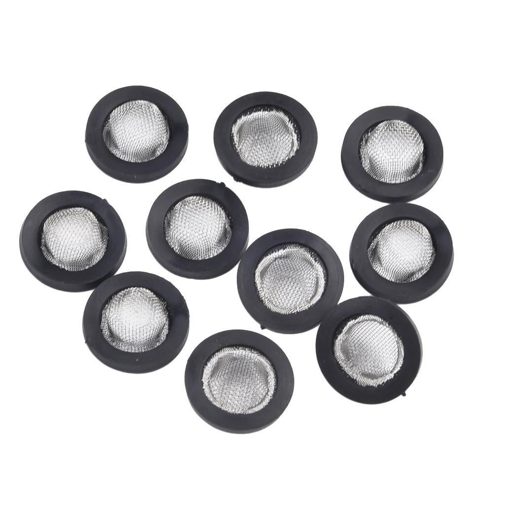 10pcs Garden Shower Hose Silicone Rubber Washers Filter Mesh Replacement For Washing Machine Faucet Seal Shower Head Accessories