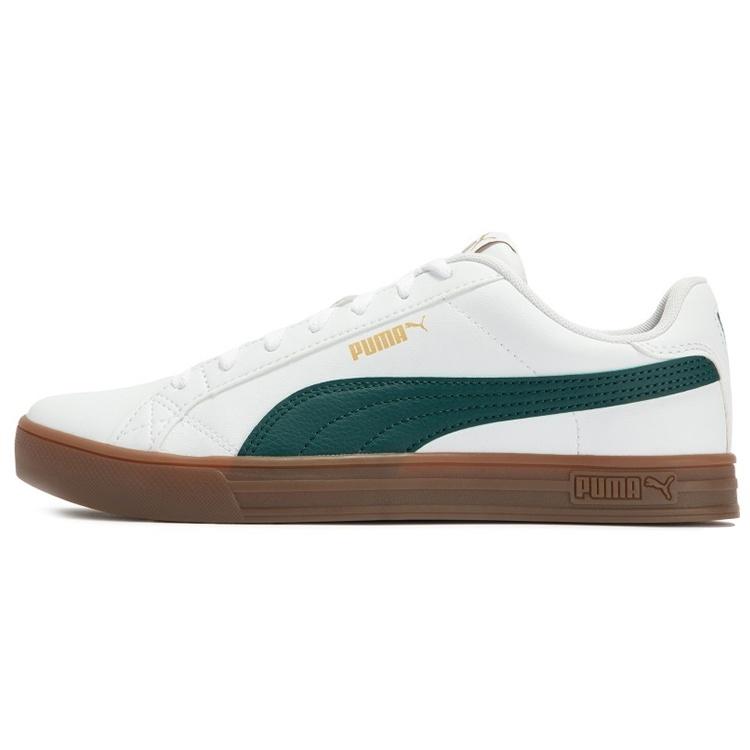PUMA Smash Vulc V3 Lo White Green Men s 380752-11 EU 35.5