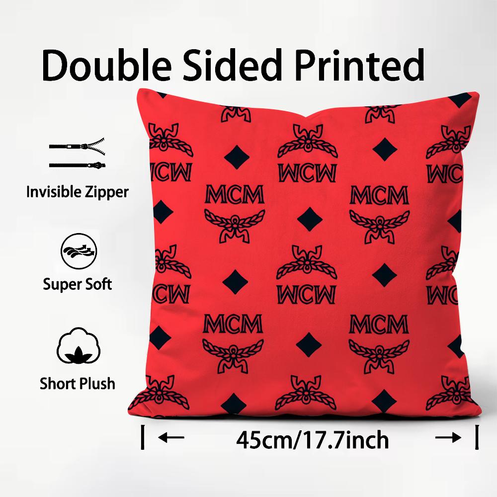 High end M-MCM fashion Cushion Cover Pattern Printed Pillowcase for Living Room Sofa Cushion Cover & Bedroom Decor
