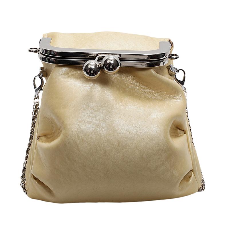 Mini PU Leather Purse Women Y2k Chain Purse with Chain Strap Cute Evening Bags Aesthetic Pouches Shoulder Bag Fashion Money Bag