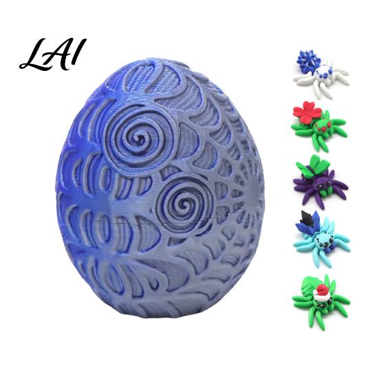 PLA Craft Gifts 3D Printed Spider Figurine Articulated Fidget Toy Movable Joints Ornamental Pieces for Windowsill Animal Creative Desktop Ornaments
