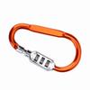 Travel Bag Luggage Security Combination Lock Locking Carabiner Padlock Blue