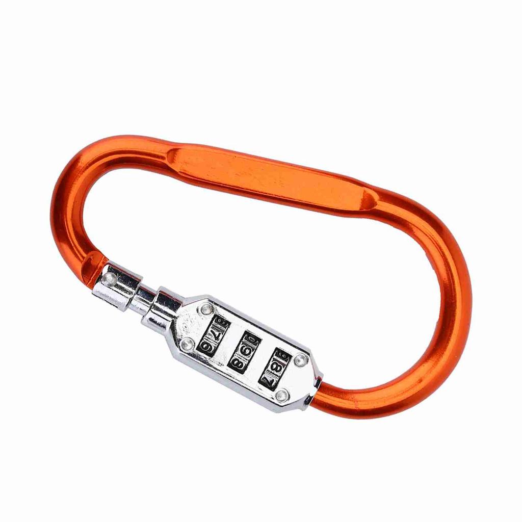 Travel Bag Luggage Security Combination Lock Locking Carabiner Padlock Blue