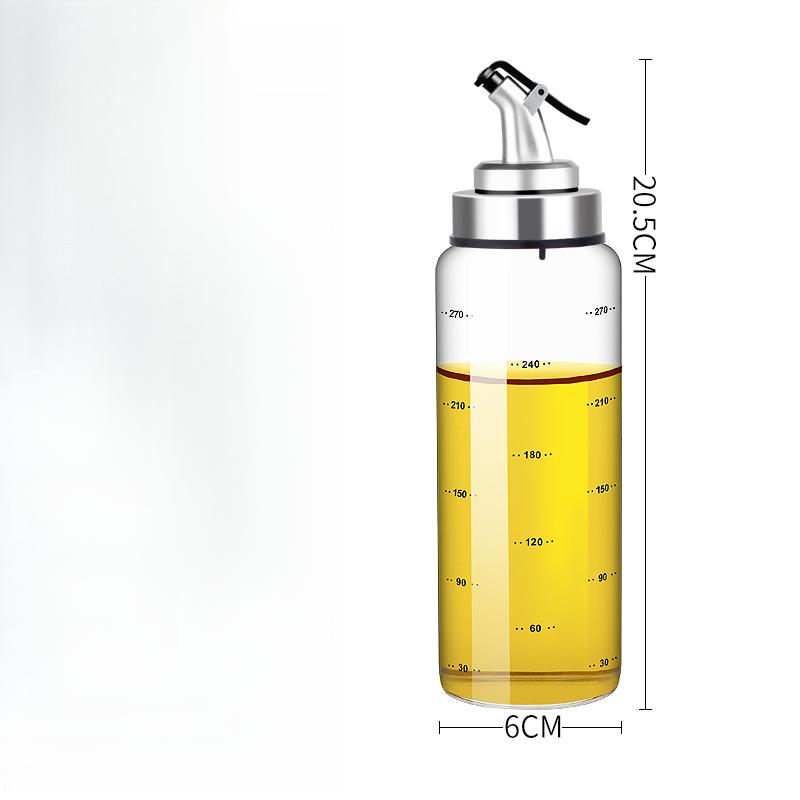 Household Heat-Resistant Oil Pot Oil Bottle Glass Seasoning Box Seasoning Bottle Seasoning Jar Kitchen Supplies Oil Control Measurement Sealing