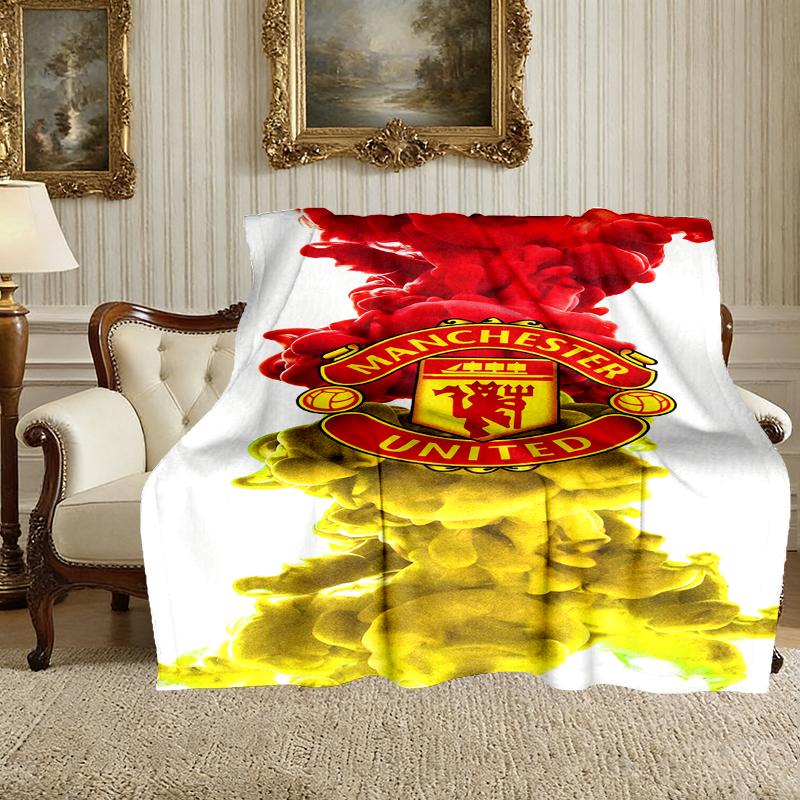 Manchester United Manchester City Blanket Lightweight Print Throw Blanket For Couch, Bed, Car, A Heartfelt Gift for Your Family and Friends