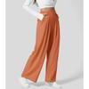 Mode Lose Plus Größe Frauen Hosen Neue Casual Plissee Elegante Büro Lange Hosen Damen Frau Einfarbig Hohe taille Breite bein Hosen Lose Hosen