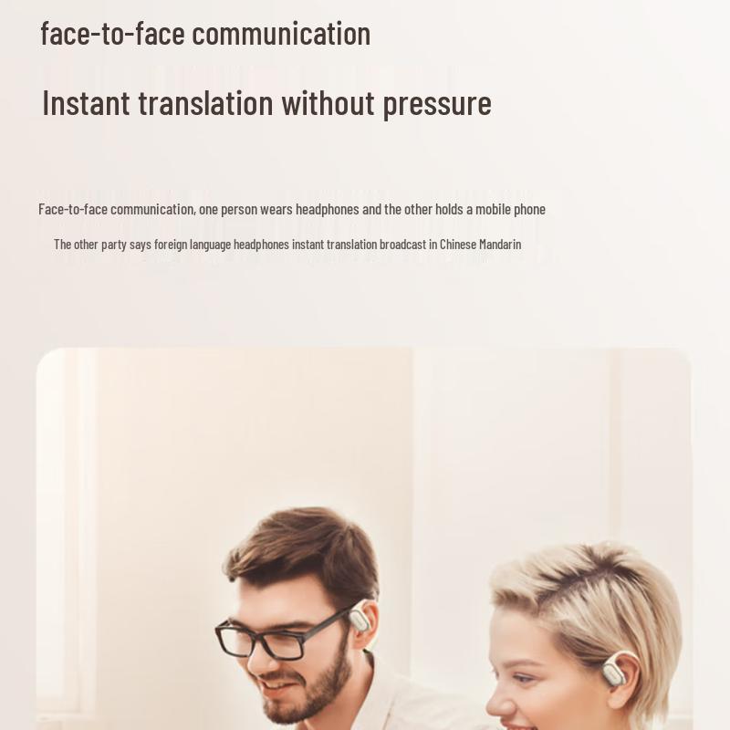 Newmine LY50 Professional AI Translation Over-Ear Bluetooth Earbuds