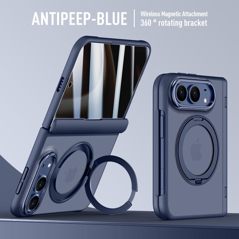 Pro IPhone Duo Magnetický Stojan Pouzdro na Telefon pro Magsafe Ultra Soukromí Anti-Peep Tvrzené Sklo Ochranné Pouzdro na Hřídel pro IPhone Ult