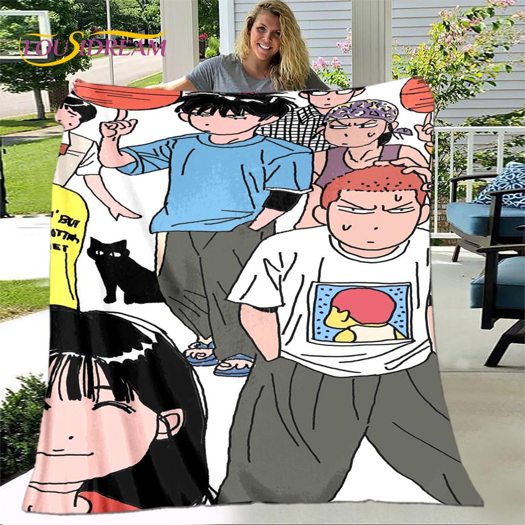 Slam Dunk Anime tegneserie mykt plysjteppe,flanellteppe Dyneteppe for stue soverom Sengesofa Pikniktrekk Bettdecke