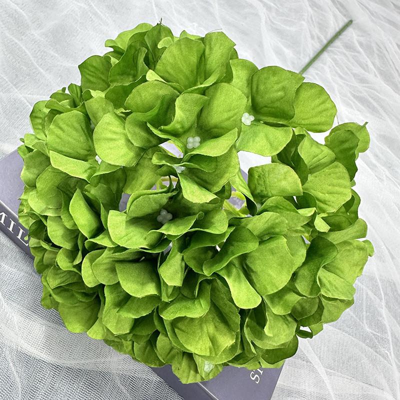 Multi Colored Simulated Hydrangeamacrophylla Artificial Bouquet For Decor Indoor