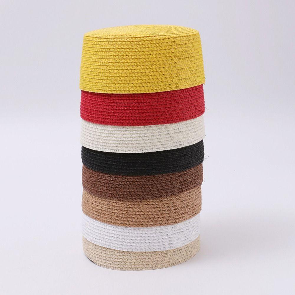Solid Brimless Cap Structured Crown Painter Hat New Round Dress Hat Women's