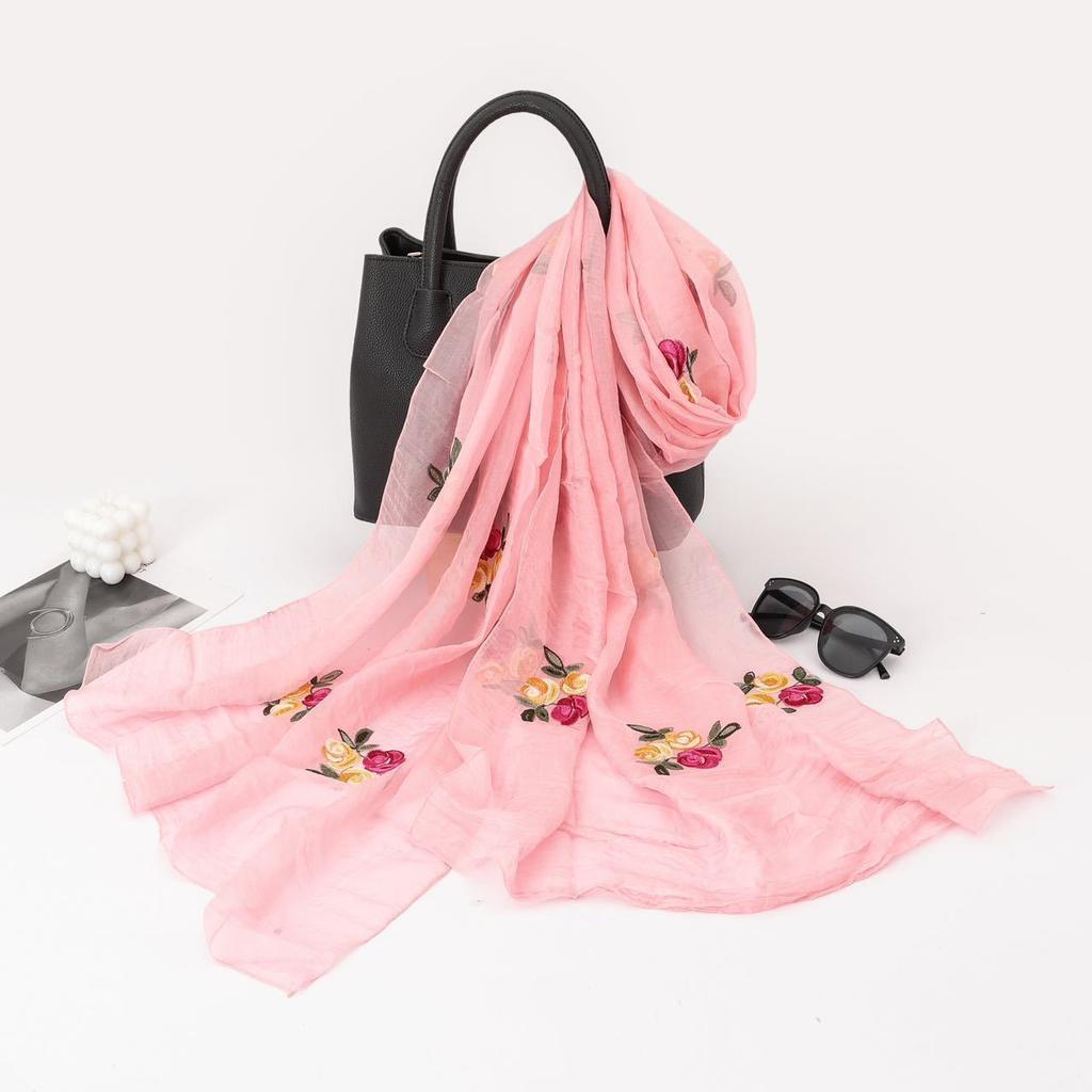 Ethnic Style Scarf for Women Fashion Yunnan Travel Outfit Summer Embroidery Embroidery Exterior