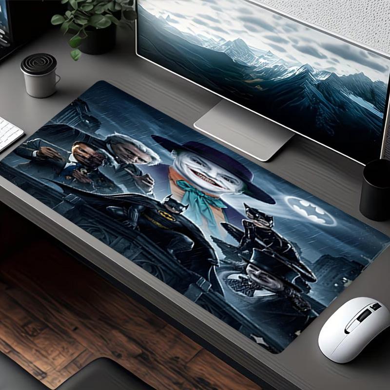 Batman Print Mouse Pad, for Keyboard Pad Laptop PC Mat for Office Home Use, Desk Decor, Perfect Birthday Gift for Gamers