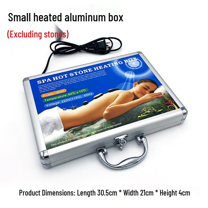 20-Piece Set: Heated Volcanic Stones & Essential Oils for Spa Massage Therapy