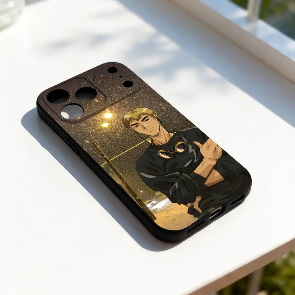 

Great Teacher Onizuka GTO-O Phone Case Silicone Black Soft For iPhone 17,16,15,14,13,12,11,Pro,Max,Plus,E,SE4,Air,Mini iPhone14Pro