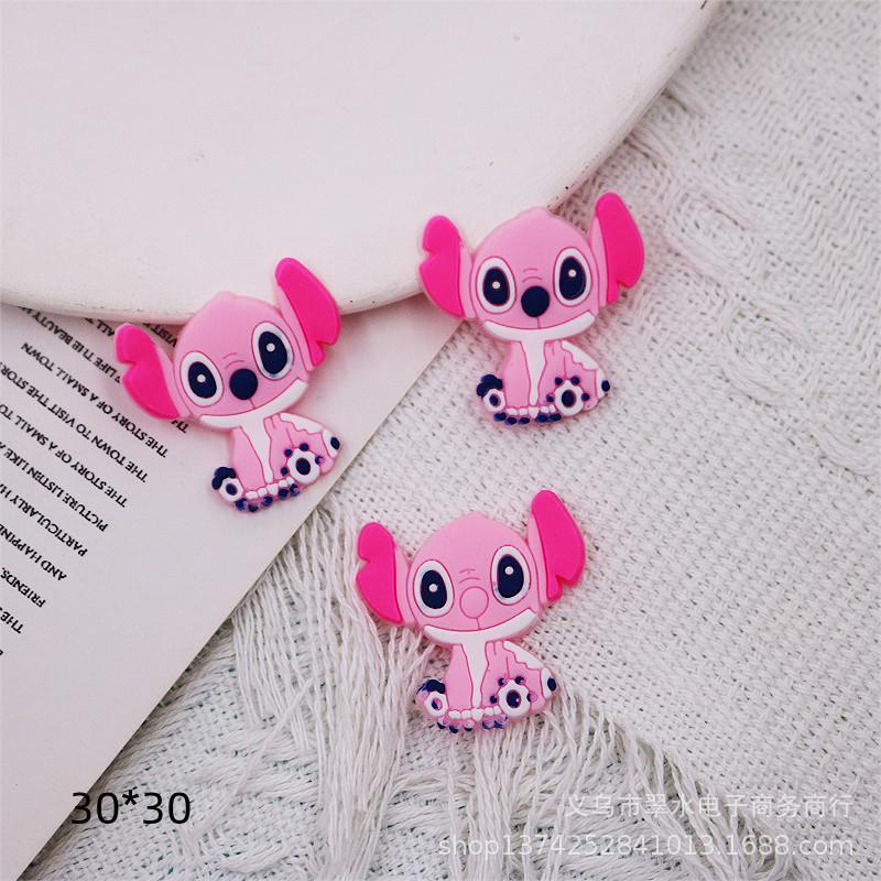 PVC Cartoon Stitch Series DIY Figurines for Phone Cases, Hairpin Ornaments, and Accessories