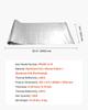 Double Reflective Insulation Roll, Perforated Woven Fabric Radiant Barrier, 0.15mm 38.1 m x 1.22 m, Double-Sided Aluminum Foil Heat Reflective Shield,