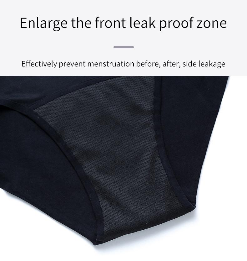 High-Waist Plus Size Leak-Proof Women's Menstrual Panties - Multi-Color, Breathable, Seamless, and High Absorbency.