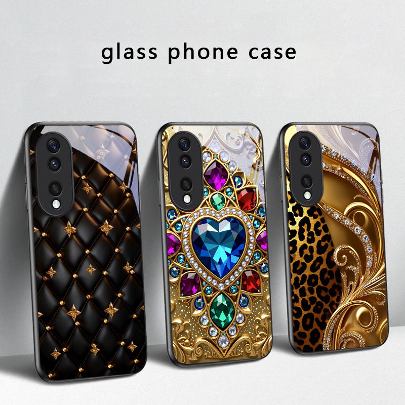 Secret Realm Blue Heart For Honor X5 Plus X30 X9c Smart X5b X9a X30 Max X50i 30 Pro 50 Pro 70 90Smart 200 Lite Glass Phone Case