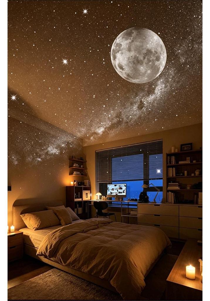 USB Starry Sky Projector Night Light for Bedroom Atmosphere - Little Eagle Children's Lamp