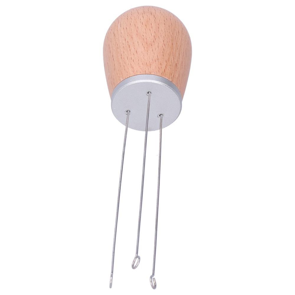 304 Stainless Steel Needles Coffee Powder Distributor Arc Design Coffee Leveler Tool  For Barista