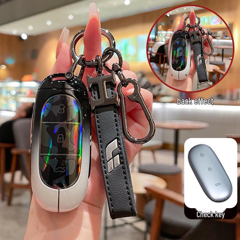 Ideal Key Case Shell Bag Keyring for L6/L7/L8/L9 Car Models - Stylish and Unisex.