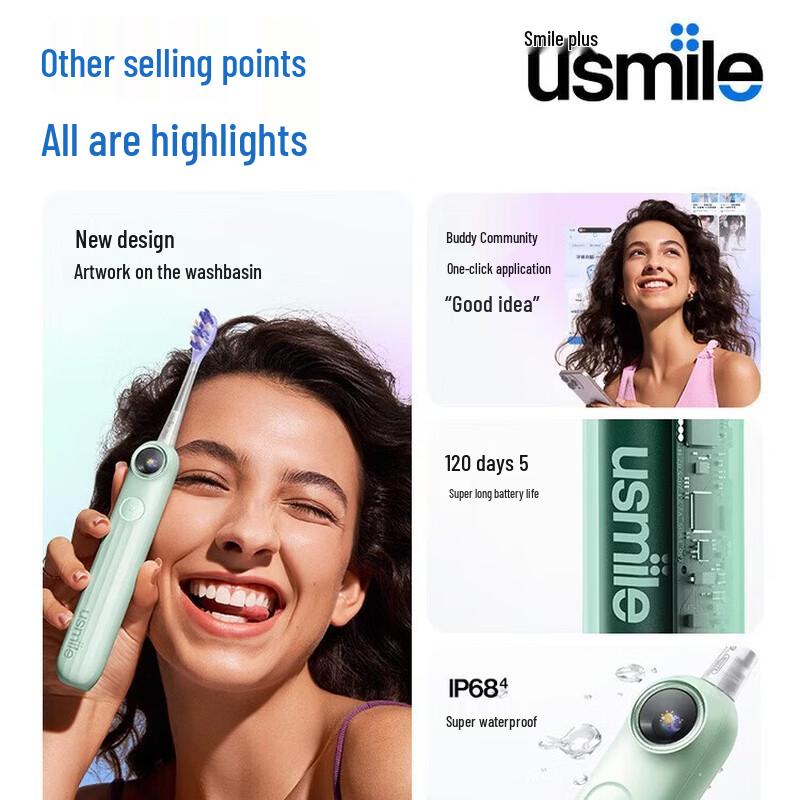usmile Y50 AI Smart Sonic Electric Toothbrush CN Plug (adapter Included)