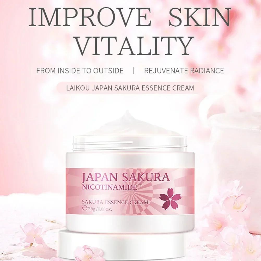Japonský SAKURA nikotinamidový krém na obličej, hydratační krém na vrásky, sérum s vitamínem C, péče o pleť