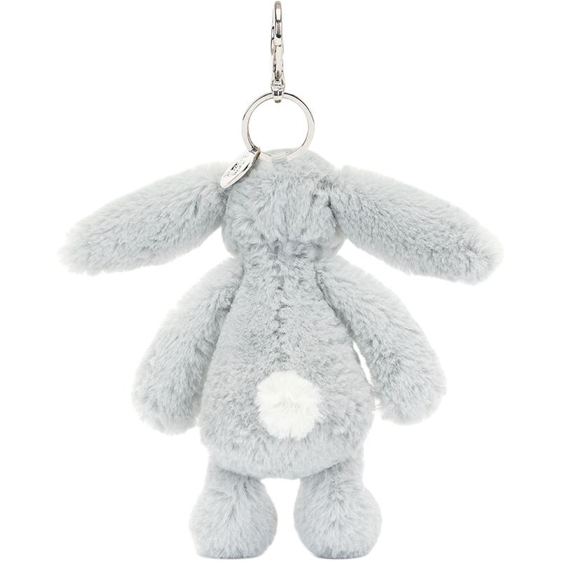 JELLYCAT Bonnie Rabbit Series Shy Rabbit Cute Silver Doll Plush Pendant Sitting Height 12.7cm Height