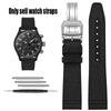 Nylon Rubber Watch Strap For IWC Pilot Spade A Mark 18 Portuguese Blue Band FOLDING CLASP Canvas Men's Watch Chain 20MM Bracelet