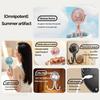 New USB Rechargeable Portable Octopus Mini Fan 3 Speed Handheld Cooling Fan With Hanger Outdoor Table Necklace Variable Styling