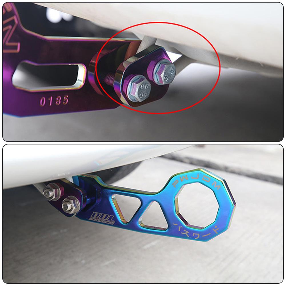 JDM Style Racing Rear Tow Hook Aluminum Alloy Rear Tow Hook for Honda Civic Fit Jazz Gk5