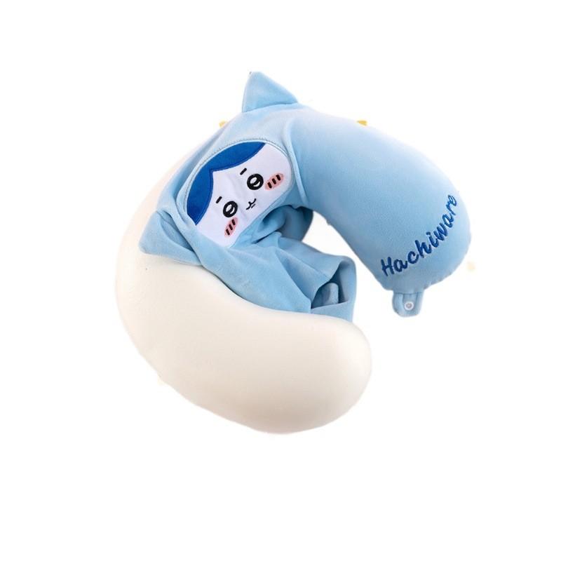 Cartoon U Shaped Neck Pillow Memory Foam Travel Cushion For Car Plane Commuting